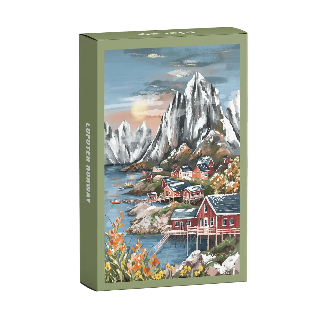 Mini-puzzle Lofoten Norvège, 99 pièces