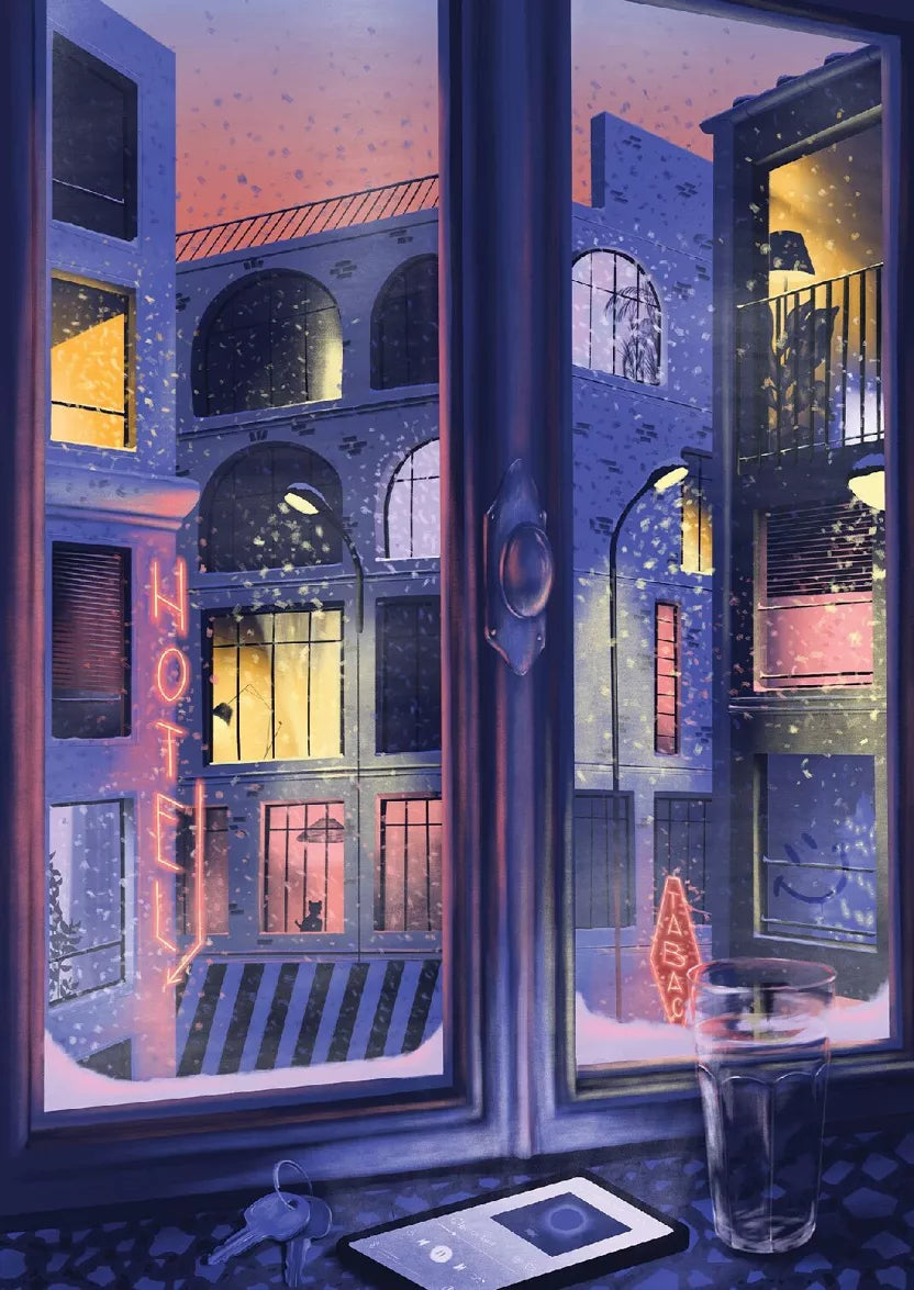 La neige qui tombe XL puzzle 1000 pcs
