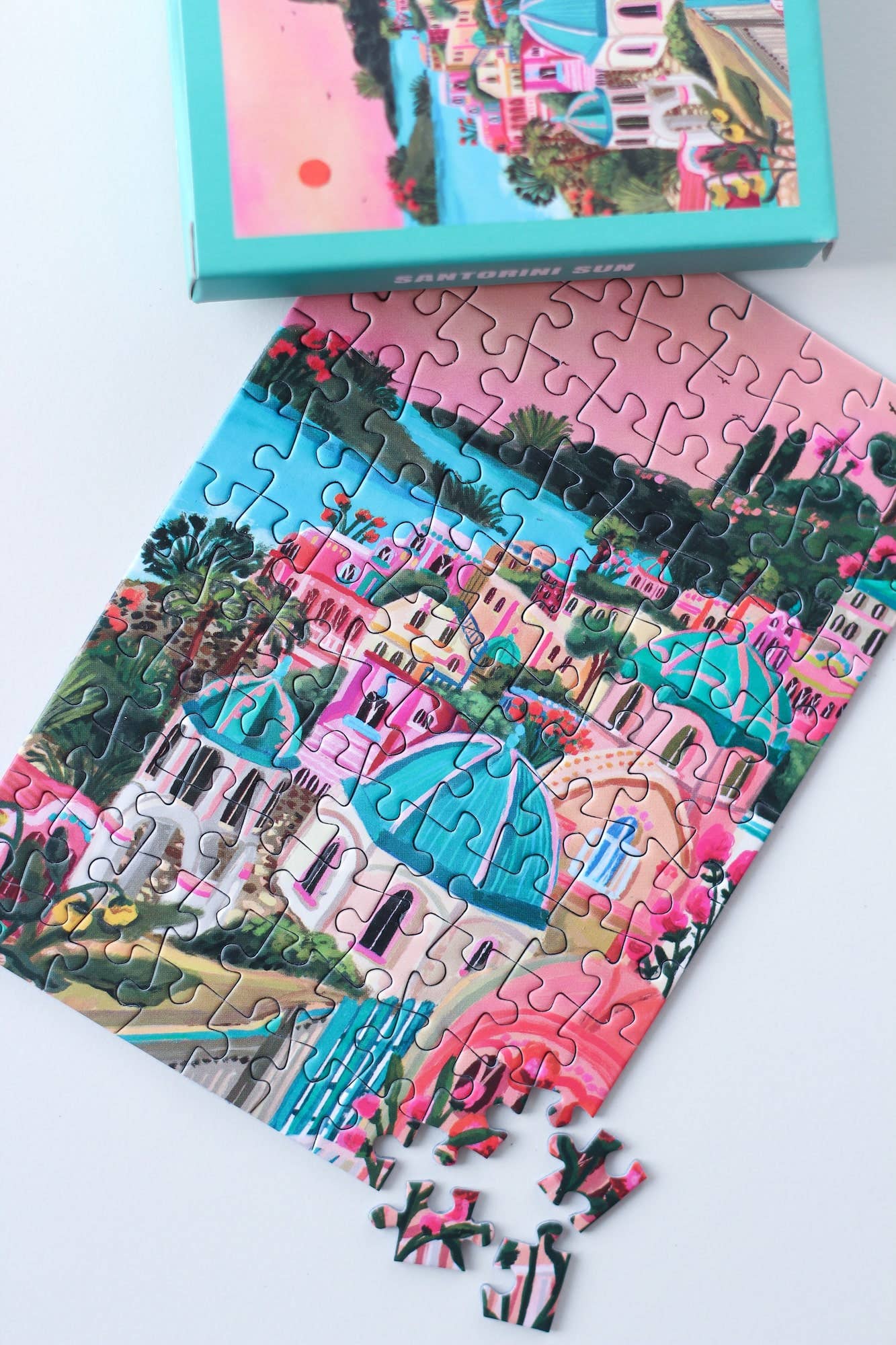 Mini puzzle Santorini Sun, 99 pièces