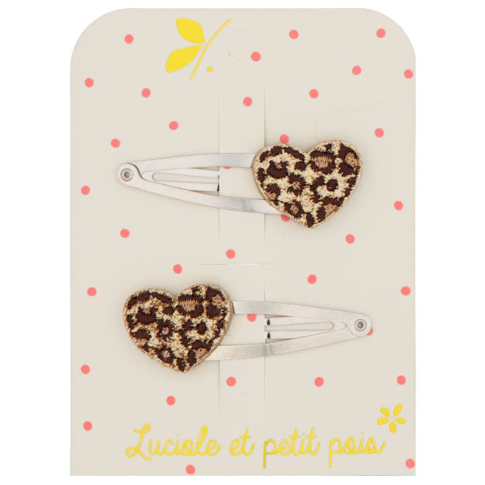 Barrettes cœurs Léo