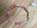 Bracelet fleur Fraise givrée