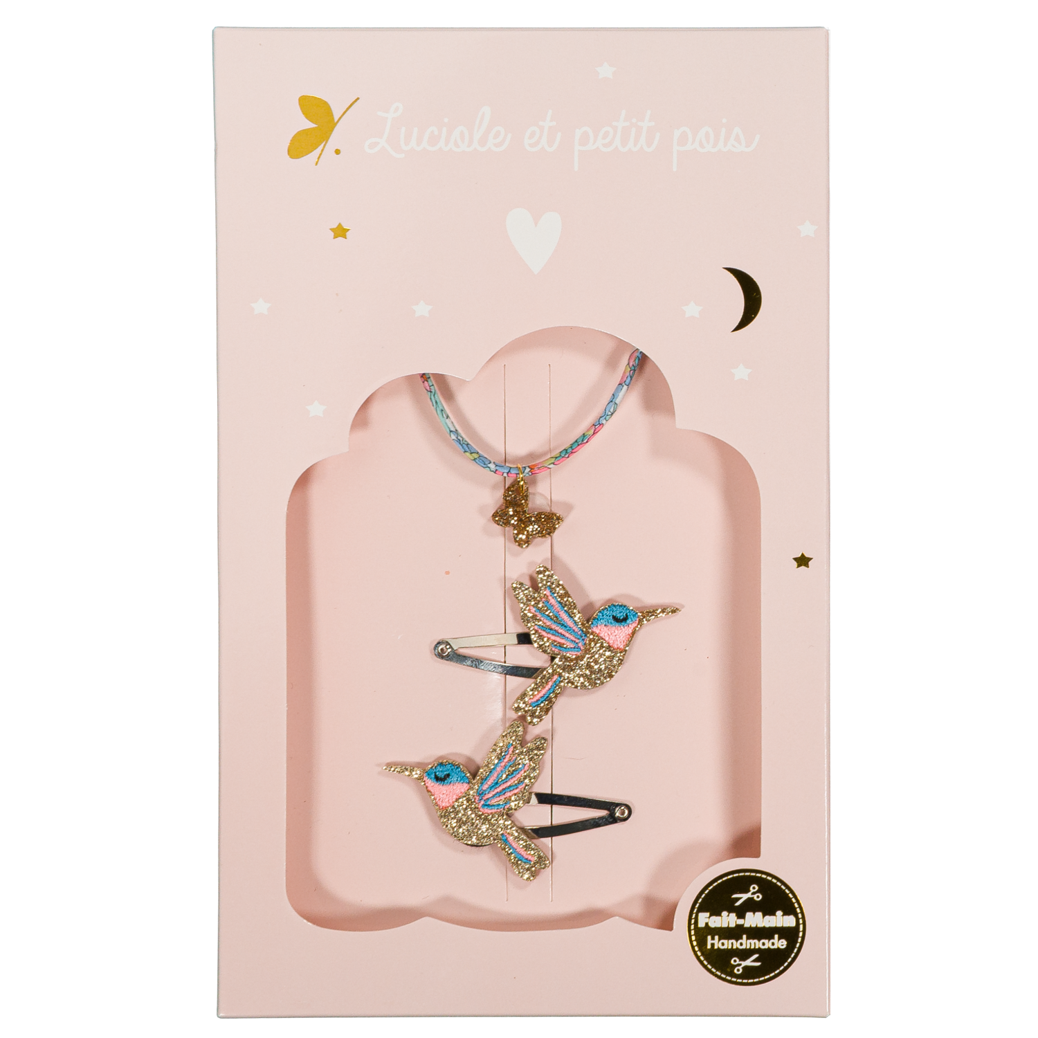 Coffret Paradis - Barrettes Sunny & Bracelet Vahiné (papillon)