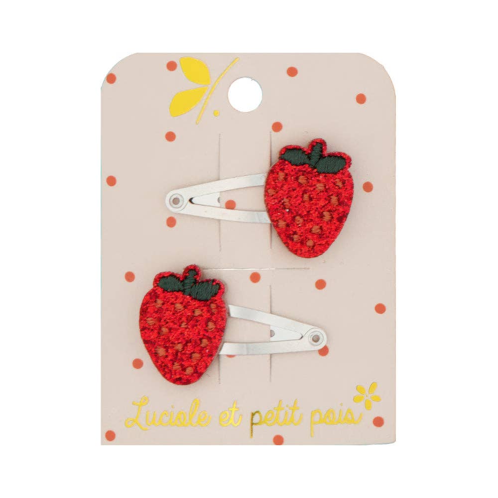 Barrettes mini fraises
